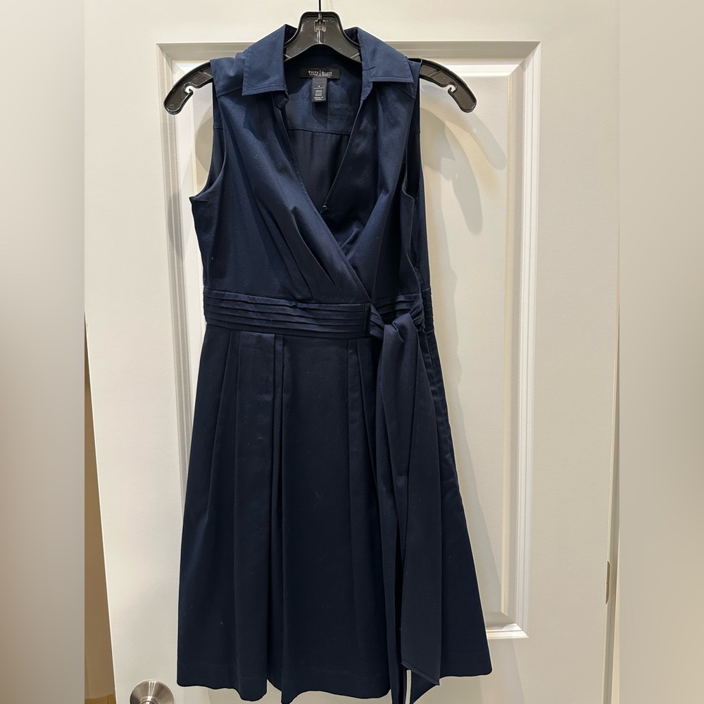 Sophisticated Navy Sleeveless Dress